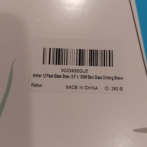 12-pack Glass Drinking Straws Bent 8.5" x 10MM includes 2 Cleaning Brushes NIB - Picture 8 of 8